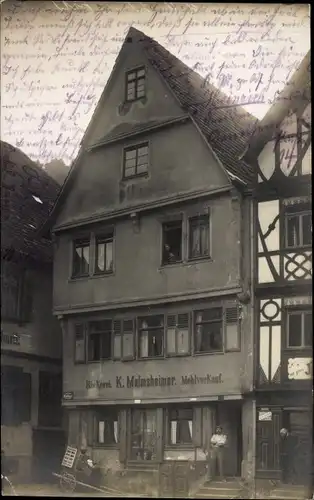 Foto Ak Neuenbürg an der Enz Schwarzwald, Bäckerei und Mehlhandlung