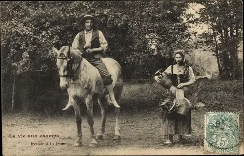 Ak La vie aux champs, Retour a la ferme