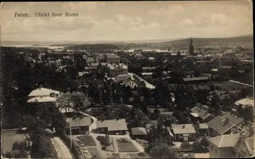 Ak Falun Schweden, Utsikt över Runn
