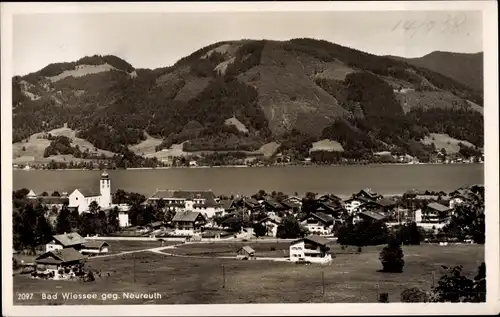 Ak Bad Wiessee in Oberbayern, Panorama, geg. Neureuth