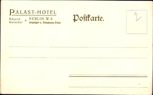 Ak Berlin Tiergarten, Palasthotel, Leipziger u. Potsdamer Platz, Straßenbahnen