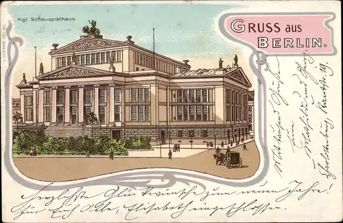 Passepartout Litho Berlin Mitte, Kgl. Schauspielhaus
