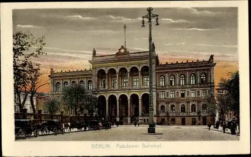 Ak Berlin Tiergarten, Potsdamer Bahnhof