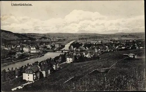 Ak Untertürkheim Stuttgart in Württemberg, Gesamtansicht