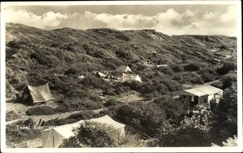 Ak Texel Nordholland Niederlande, Kampeerterrain De Koog