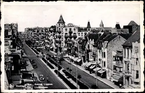 Ak Knokke Heist Heyst Knocke sur Mer Westflandern, Avenue Lippens