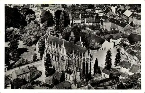 Ak Meerssen Limburg Niederlande, Basiliek, Luftbild