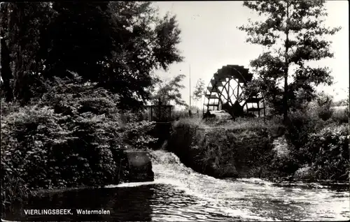 Ak Vierlingsbeek Nordbrabant Niederlande, Watermolen