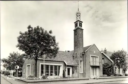 Ak Kortgene Noord Beveland Zeeland Niederlande, Gemeentehuis