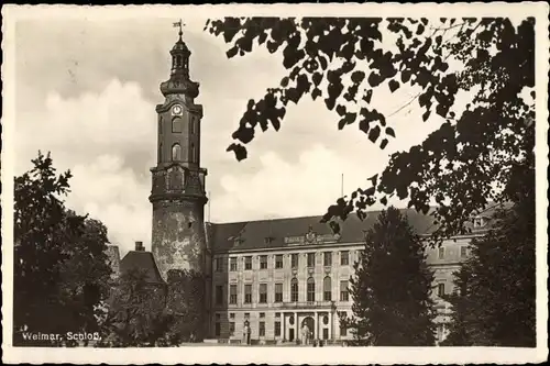 Ak Weimar in Thüringen, Schloss