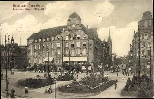 Ak Hannover in Niedersachsen, Aegidientorplatz, Restaurant Hansahaus
