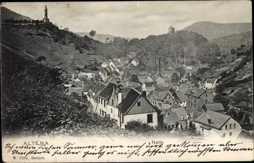 Ak Altena in Westfalen, Nette, Ortsansicht