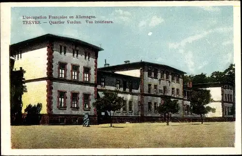 Ak Trier Trèves, L'occupation Francaise en Allemagne, Quartier Verdun