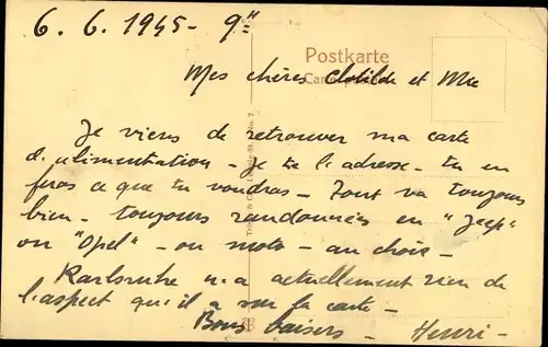 Ak Karlsruhe in Baden, Markt