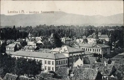 Ak Landau in der Pfalz, Westliche Totalansicht