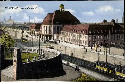 Ak Dortmund im Ruhrgebiet, Hauptbahnhof