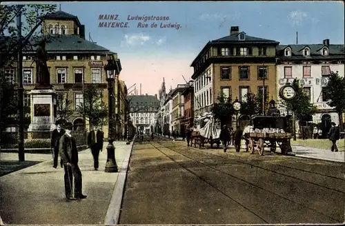 Ak Mainz am Rhein, Ludwigstraße