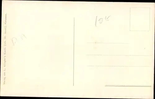 Ak Konstanz am Bodensee, Zeppelin über der Stadt