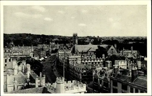 Ak Oxford Oxfordshire England, The High from St. Marys'