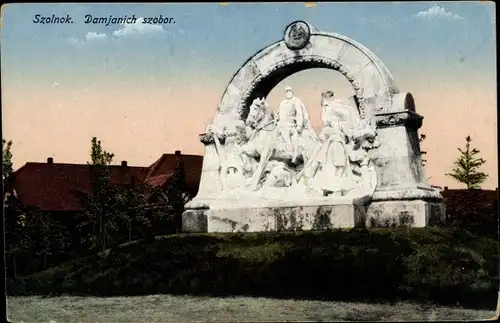 Ak Szolnok Ungarn, Damjanich Szobor