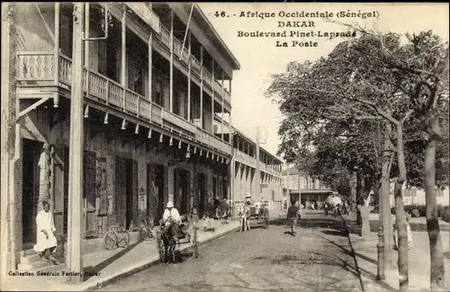 Ak Dakar Senegal, Boulevard Pinet Laprade, La Poste