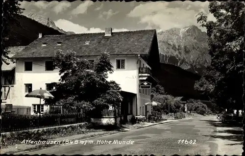 Ak Affenhausen Tirol, Gasthof, Hohe Munde