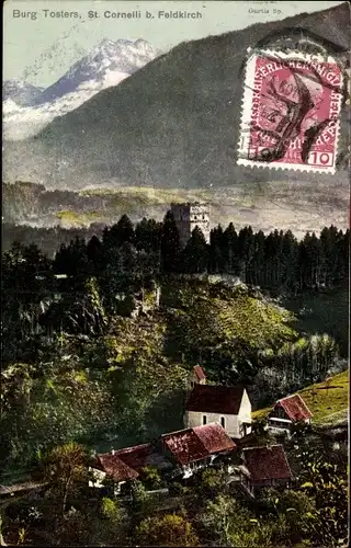 Ak Feldkirch Vorarlberg, Burg Tosters, St. Cornelli