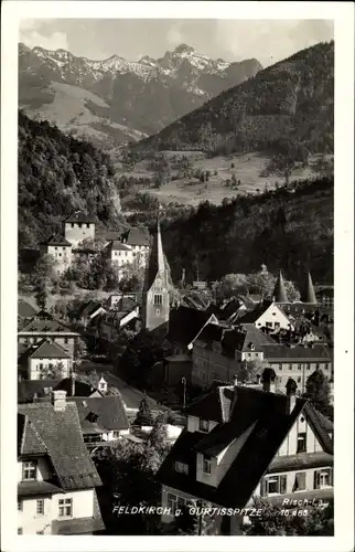 Ak Feldkirch Vorarlberg, Panorama gegen Gurtisspitze