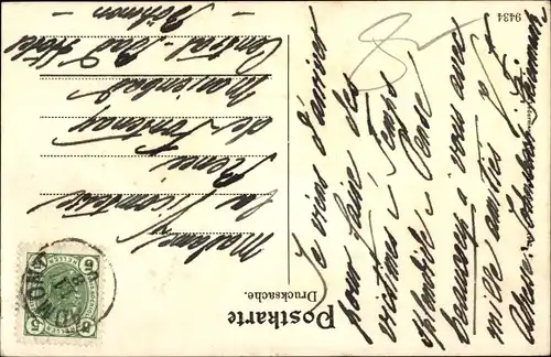 Ak Johnsbach Steiermark, Kirche und Pfarrhof