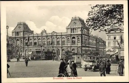 Ak Bruxelles Brüssel, Gare du Nord