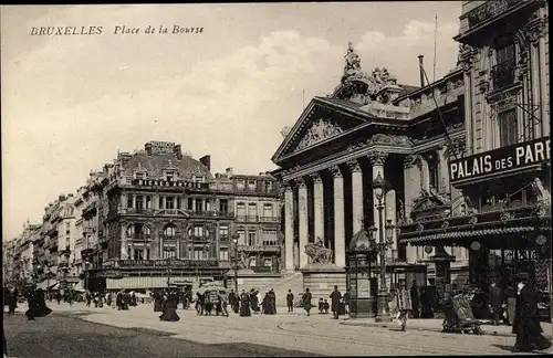 Ak Bruxelles Brüssel, Place de la Bourse