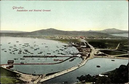 Ak Gibraltar, Inundation and Neutral Ground, Hafenanlagen
