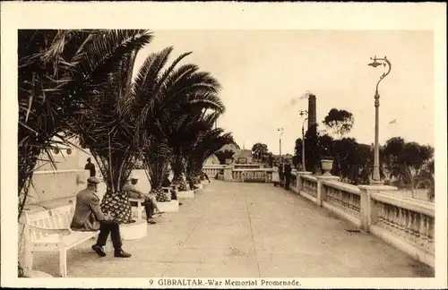Ak Gibraltar, War Memorial Promenade