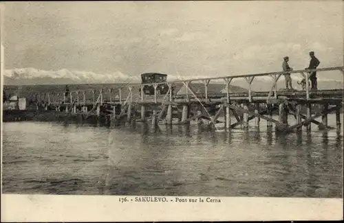 Ak Marina Sakulevo Makedonien Griechenland, Pont sur la Cerna