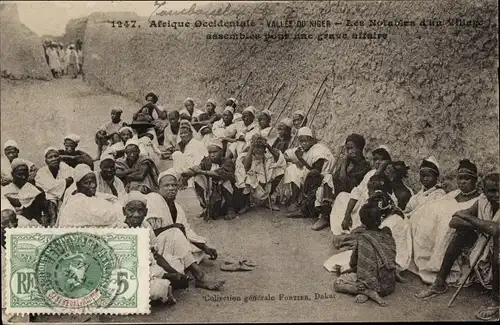 Ak Niger, Vallee du Niger, Les Notables d'un Village, Afrikaner