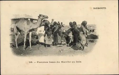 Ak Djibouti Dschibuti, Femmes Issas du Marche au bois