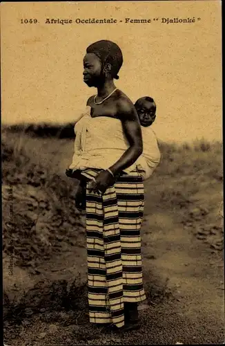 Ak Guinea, Femme Djallonke, bebe