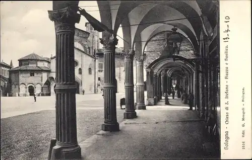 Ak Bologna Emilia Romagna, Piazza e Basilica, Chiesa di S. Stefano