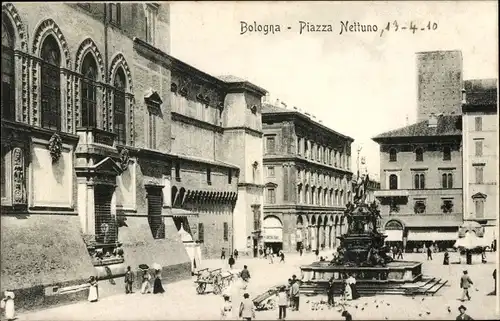 Ak Bologna Emilia Romagna, Piazza Nettuno