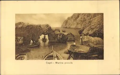 Passepartout Ak Capri Neapel Campania, Marina piccola
