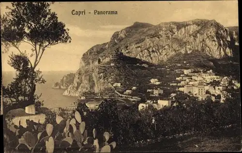 Ak Capri Neapel Campania, Panorama