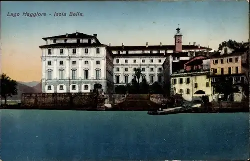 Ak Isola Bella Lago Maggiore Piemonte, Teilansicht
