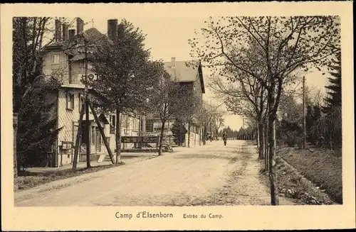 Ak Elsenborn Bütgenbach Wallonien Lüttich, Truppenübungsplatz, Entrée du Camp