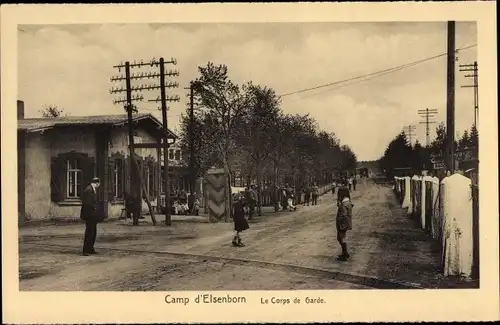 Ak Elsenborn Bütgenbach Wallonien Lüttich, Truppenübungsplatz, Le Corps de Garde