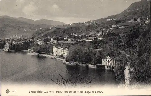 Ak Cernobbio Lago di Como Lombardia, Con Villa d'Este
