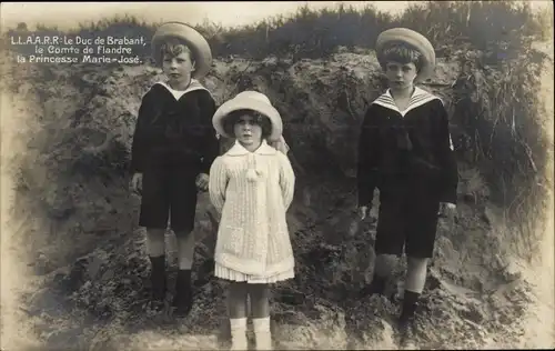 Ak Adel Belgien, Duc de Brabant, Comte de Flandre, Princesse Marie Jose