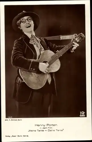 Ak Schauspielerin Henny Porten, Portrait, Meine Tante - Deine Tante
