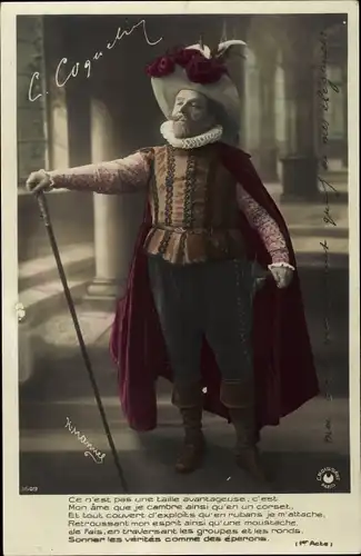 Ak Schauspieler Constant Coquelin, Cyrano de Bergerac