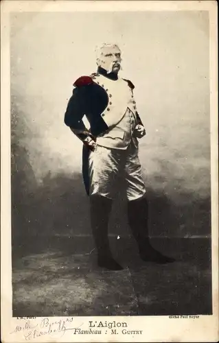 Ak Schauspieler Guitry, Portrait, Theaterszene, L'Aiglon