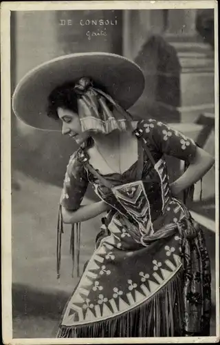 Ak Tänzerin, De Consoli, Gaite, Portrait